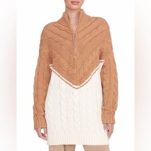 STAUD Women's Cable Knit Sweater - size Small